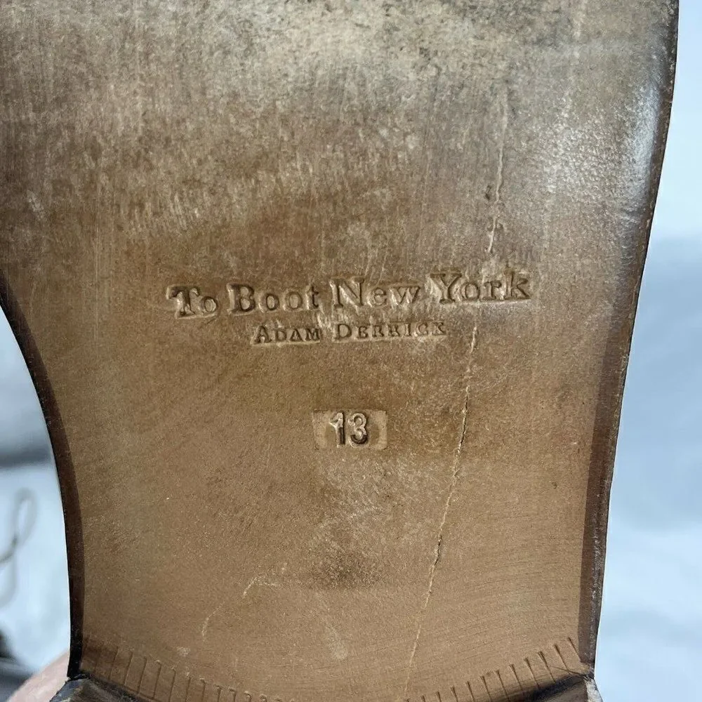 To Boot New York Adam Derrick Mens Brown Leather Oxford Dress Shoes 3221 Size 13